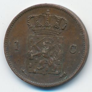 Netherlands, 1 cent, 1863
