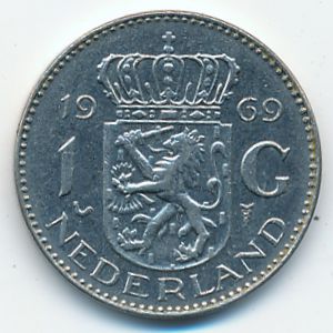 Netherlands, 1 gulden, 1969
