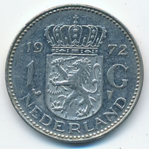 Netherlands, 1 gulden, 1972