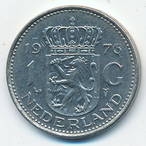 Netherlands, 1 gulden, 1976