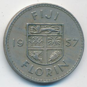 Fiji, 1 florin, 1957