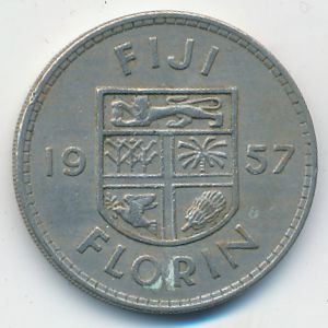 Fiji, 1 florin, 1957