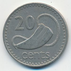 Fiji, 20 cents, 1981