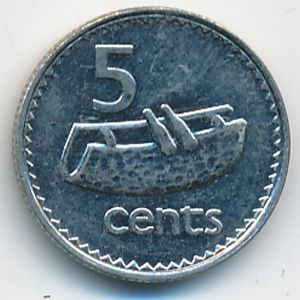 Fiji, 5 cents, 1995