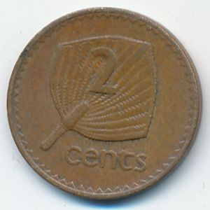 Fiji, 2 cents, 1973
