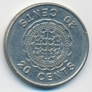 Соломоновы острова, 20 центов (1989 г.)