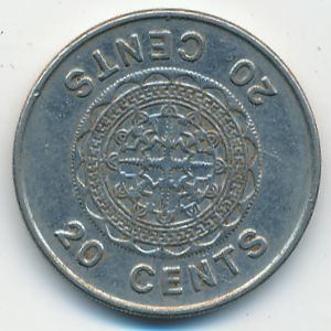 Соломоновы острова, 20 центов (1989 г.)