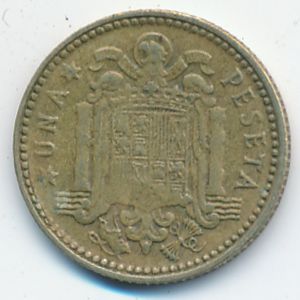 Испания, 1 песета (1966 г.)