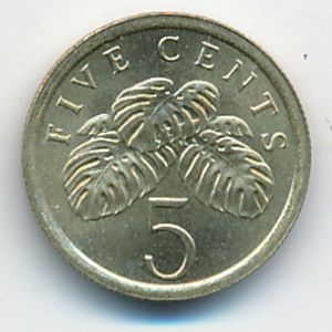 Сингапур, 5 центов (1988 г.)