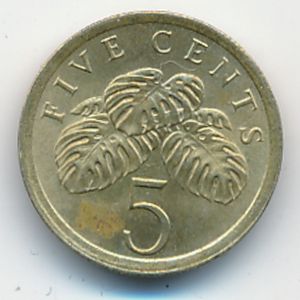Сингапур, 5 центов (1989 г.)