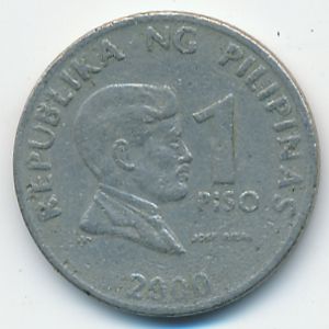 Филиппины, 1 песо (2000 г.)