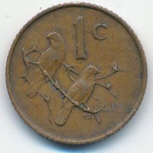 ЮАР, 1 цент (1967 г.)