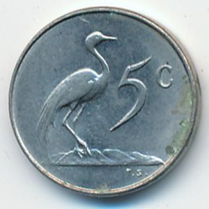 ЮАР, 5 центов (1966 г.)