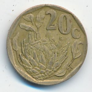 ЮАР, 20 центов (1994 г.)