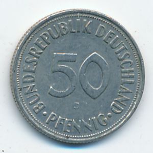 West Germany, 50 pfennig, 1950