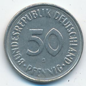 West Germany, 50 pfennig, 1950
