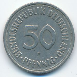 West Germany, 50 pfennig, 1950