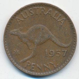 Австралия, 1 пенни (1957 г.)