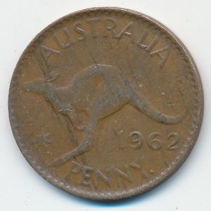Australia, 1 penny, 1962