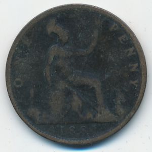 Великобритания, 1 пенни (1881 г.)