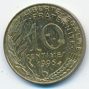 Франция, 10 сентим (1996 г.)