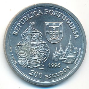 Португалия, 200 эскудо (1996 г.)