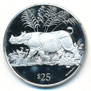 Virgin Islands, 25 долларов, 1993