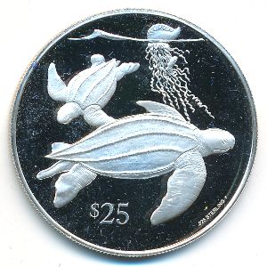 Virgin Islands, 25 долларов, 1993