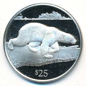 Virgin Islands, 25 долларов, 1993
