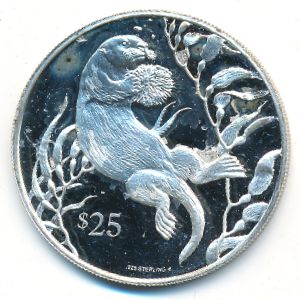 Virgin Islands, 25 долларов, 1993