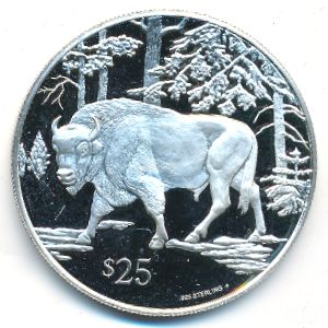 Virgin Islands, 25 долларов, 1993