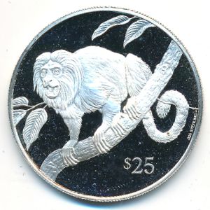 Virgin Islands, 25 долларов, 1993