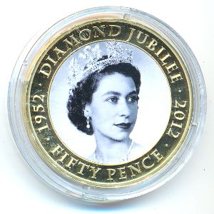 Jersey, 50 pence, 2011