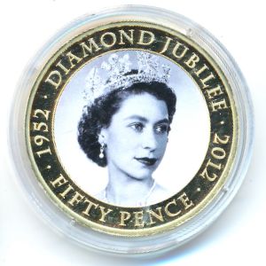 Jersey, 50 pence, 2011