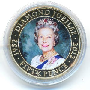 Jersey, 50 pence, 2012