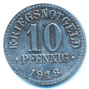 Брауншвейг., 10 пфеннигов (1918 г.)