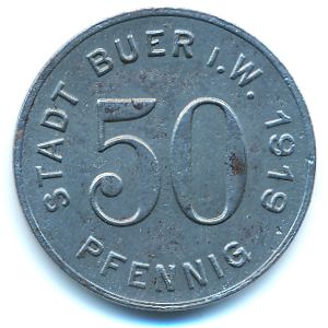 Буер., 50 пфеннигов (1919 г.)