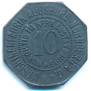 Аугсбург., 10 пфеннигов