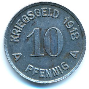 Люденшайд., 10 пфеннигов (1918 г.)