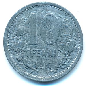Изерлон., 10 пфеннигов (1917 г.)