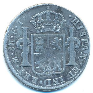 Испания, 8 реалов (1802 г.)