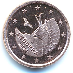 Андорра, 1 евроцент (2022 г.)