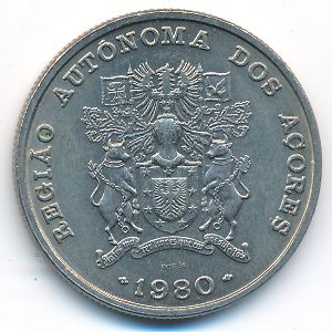 Азорские острова, 25 эскудо (1980 г.)