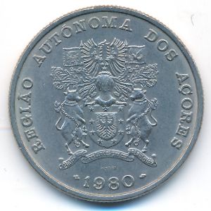 Азорские острова, 25 эскудо (1980 г.)