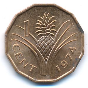 Свазиленд, 1 цент (1974 г.)