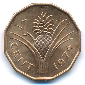 Свазиленд, 1 цент (1974 г.)