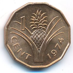 Свазиленд, 1 цент (1974 г.)