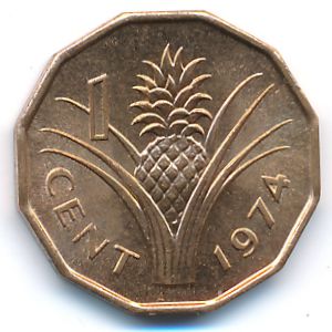Свазиленд, 1 цент (1974 г.)