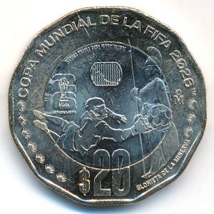 Мексика, 20 песо (2026 г.)