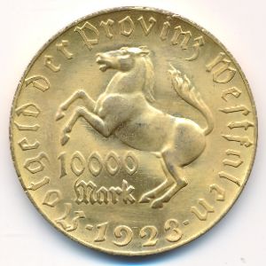 Вестфалия., 10000 марок (1923 г.)